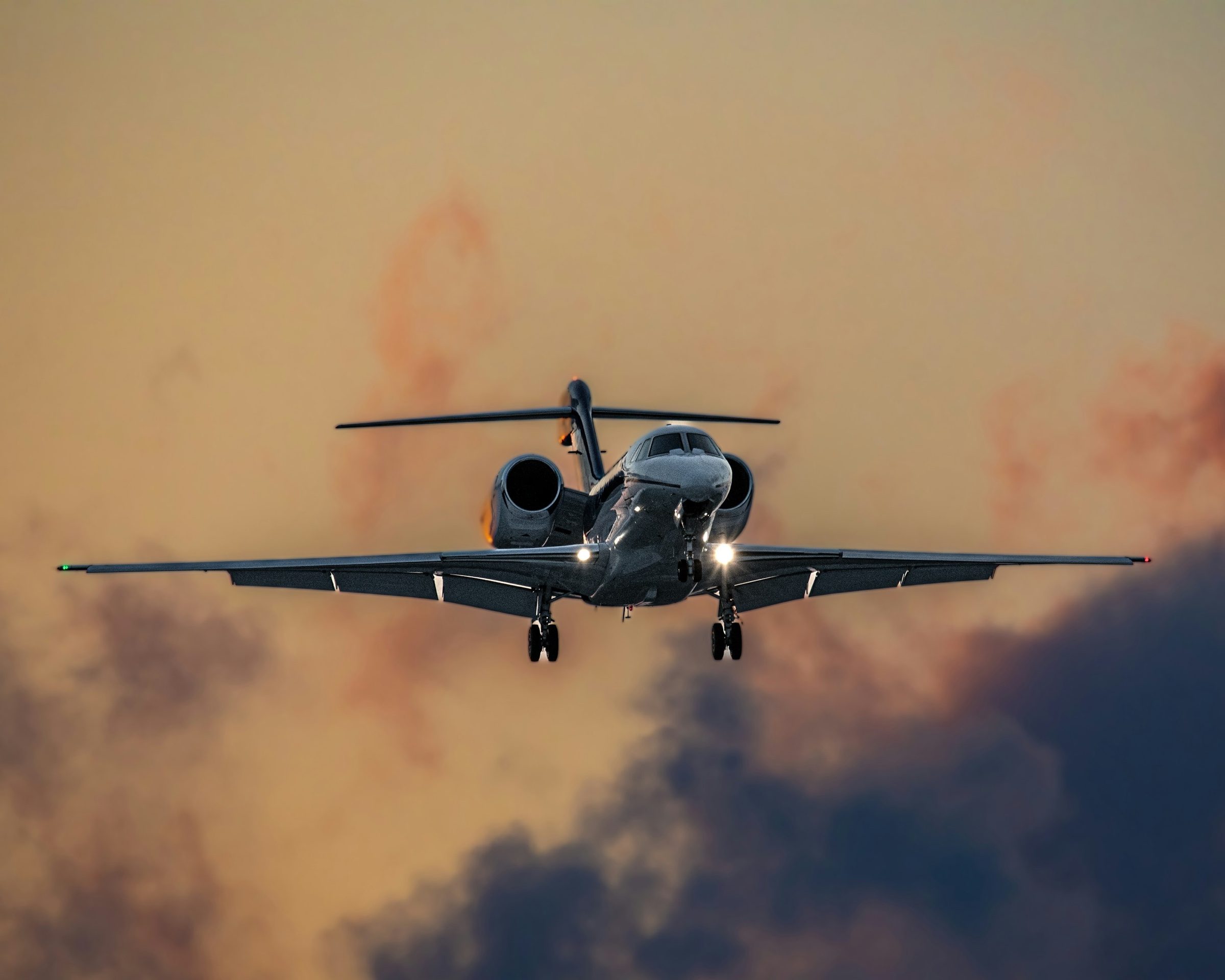 Gulfstream G650 in golden hour